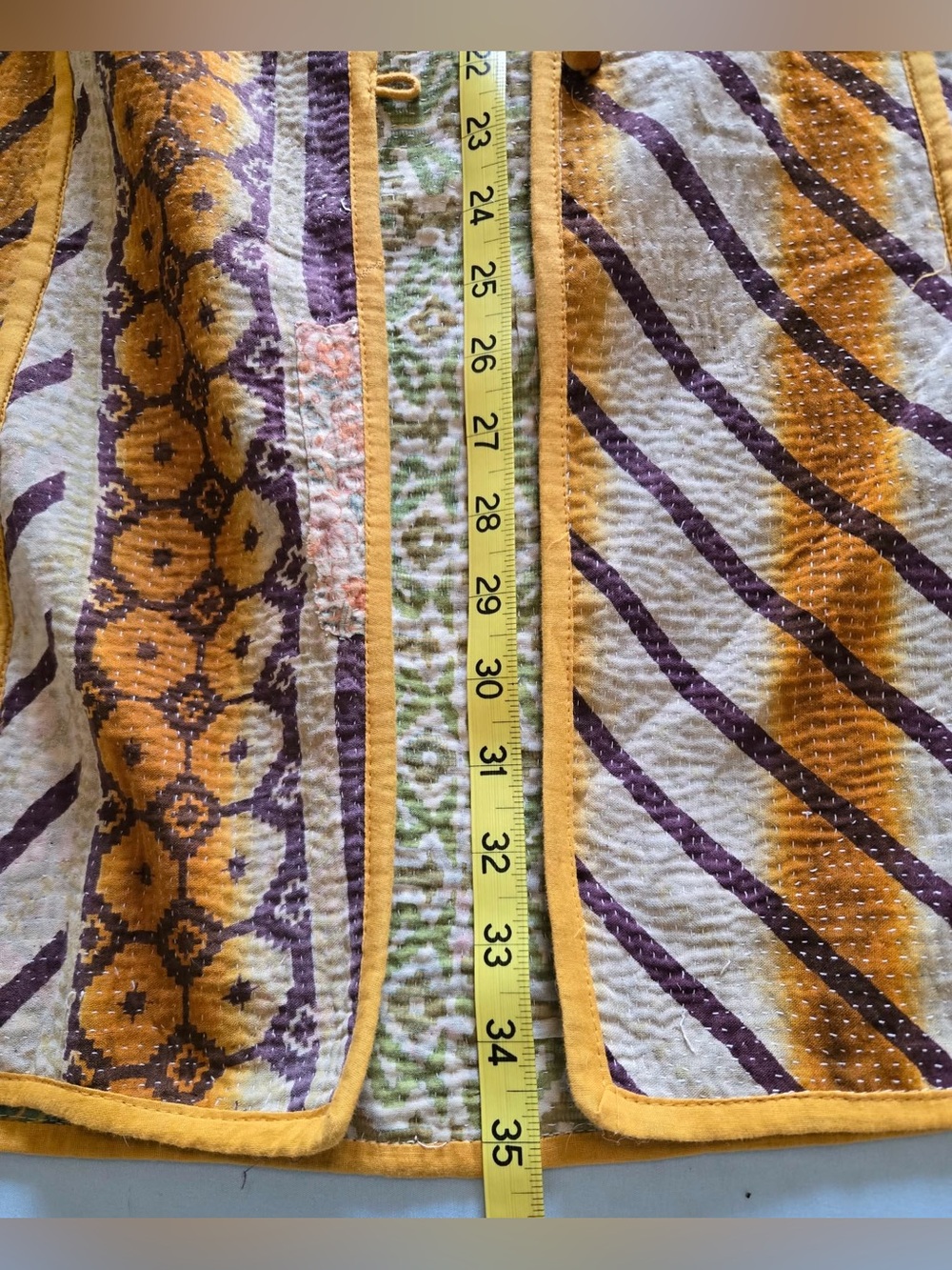 Rapsodia Kantha Jacket Size S/M Unique ~ Made in Argentina by Josefina Helguera - Picture 6 of 10